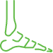 Green foot icon